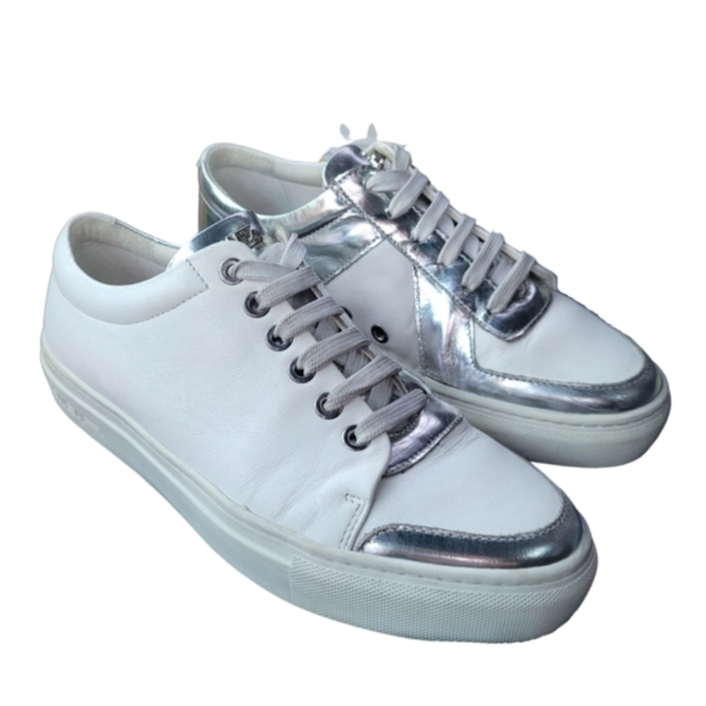 SWEAR LONDON | White Leather Low-Top Sneakers‎ in Size EU 38
